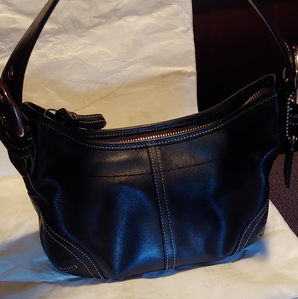 Coach Leather Hobo Bag